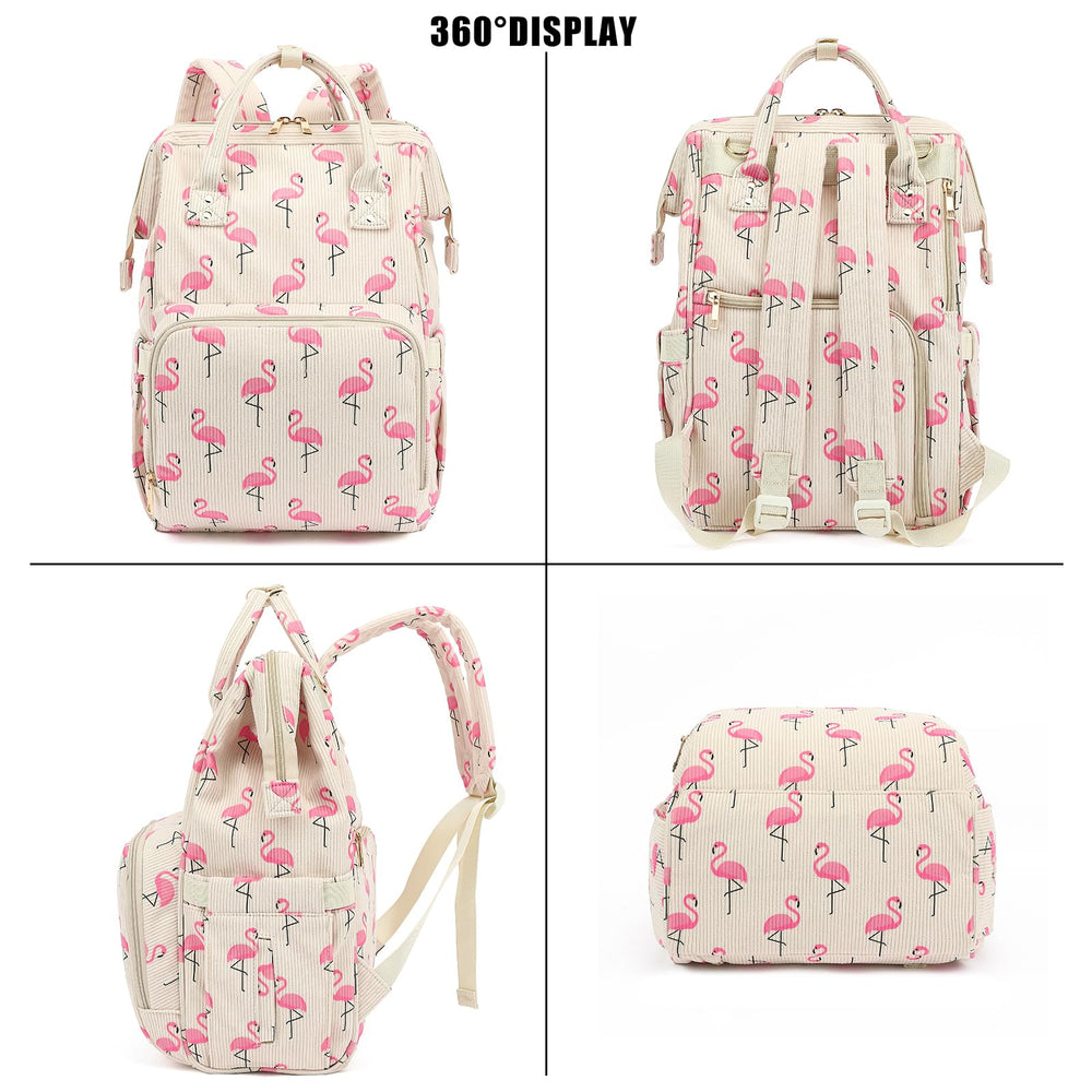 Xunteny corduroy diaper bag urban-chic style for moms and kids on the go.