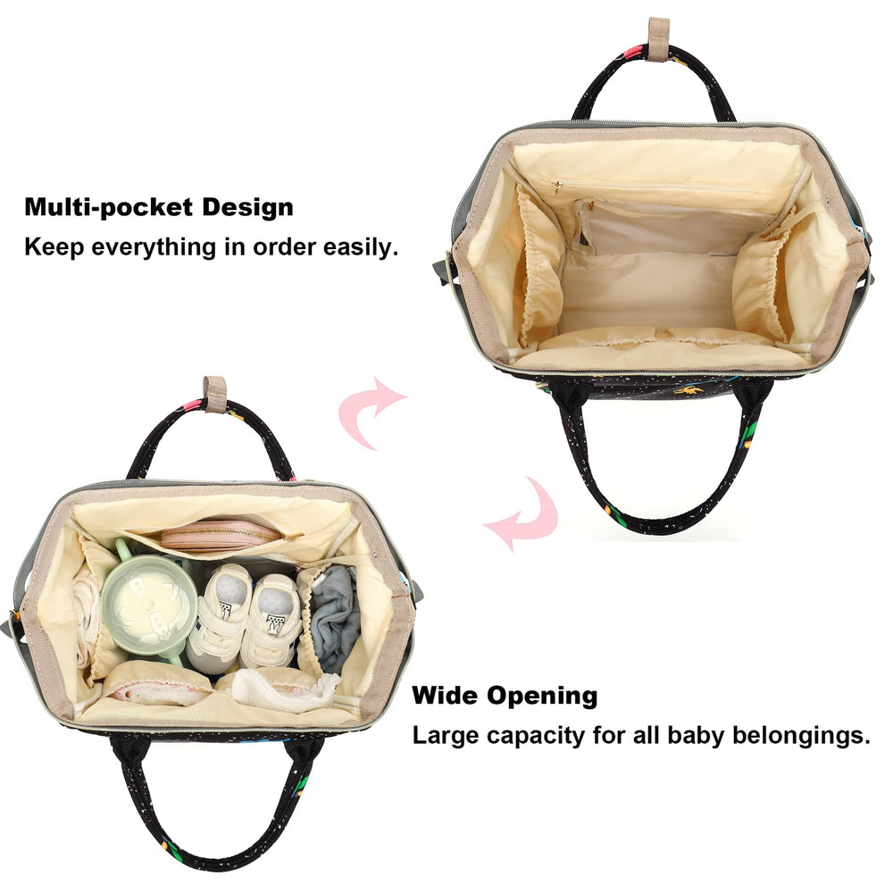 Xunteny diaper bag material closeup shows waterproof, soft polyester that's easy to wipe
