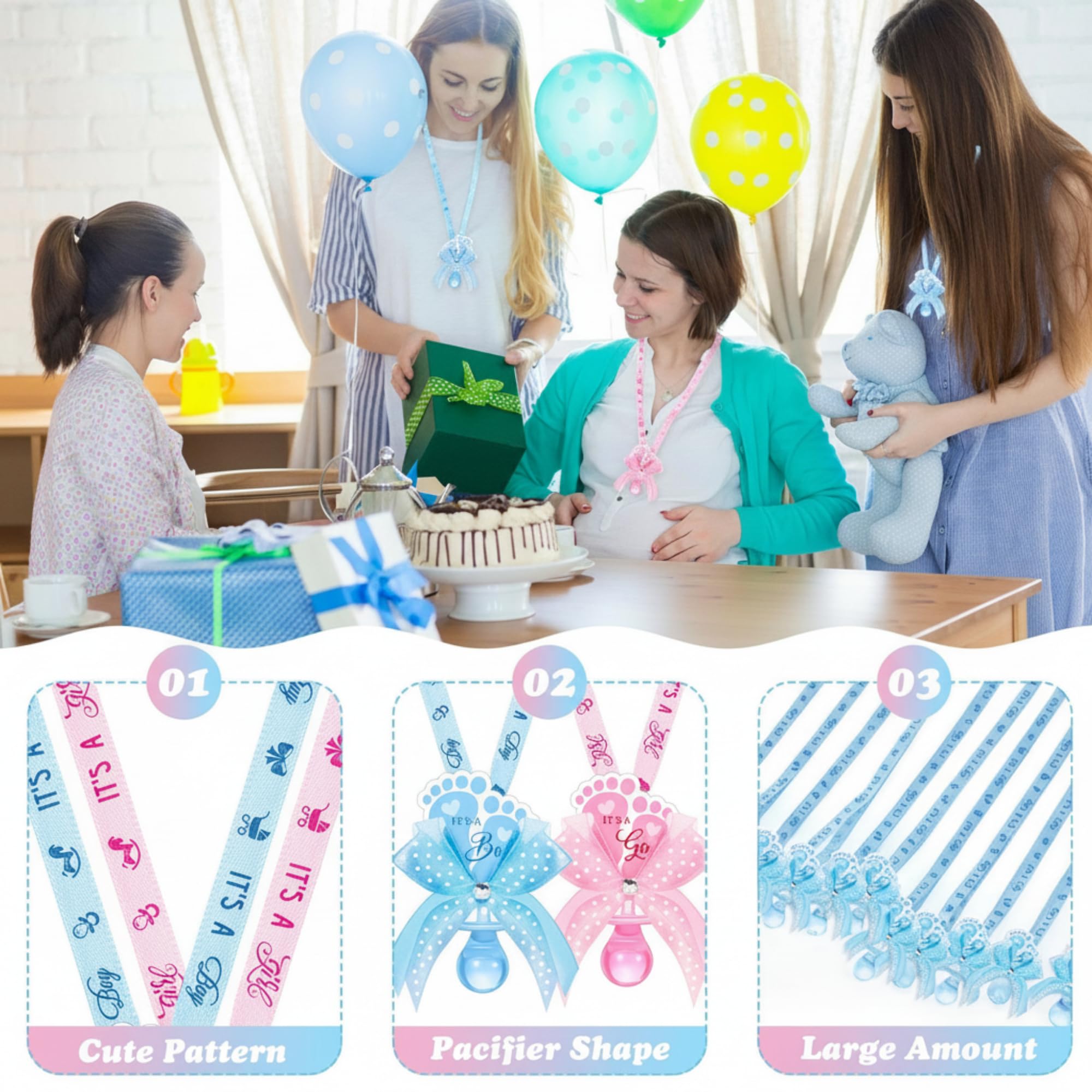 XunYee 36in ribbon length and 0.5in width detail for sizing