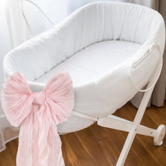 XunYee pink bows decorate party setups on stairs, walls, or doors