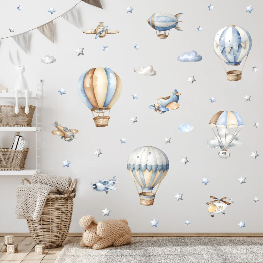 XUOIAYNB watercolor clouds wall sticker soft ceiling of imagination for kids
