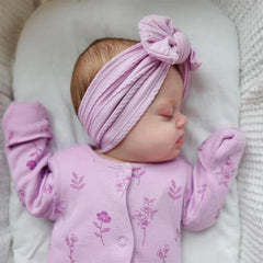 XuoAz baby girls bow flora headband three-pack with matching colors