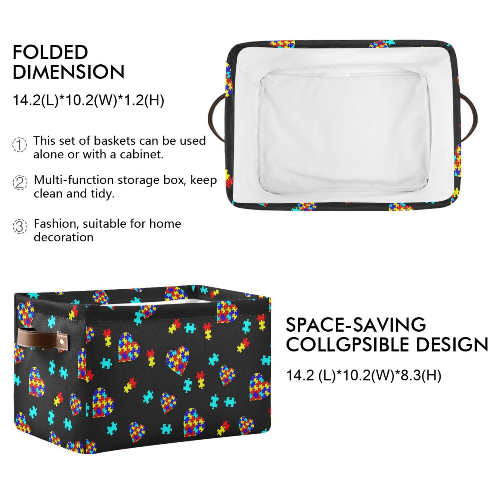 XUWU collapsible canvas storage cube ideal for flexible closet or shelf use.