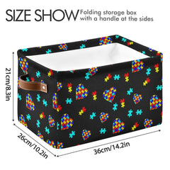 XUWU waterproof-lined storage bin protects contents in damp bathrooms or laundry rooms.