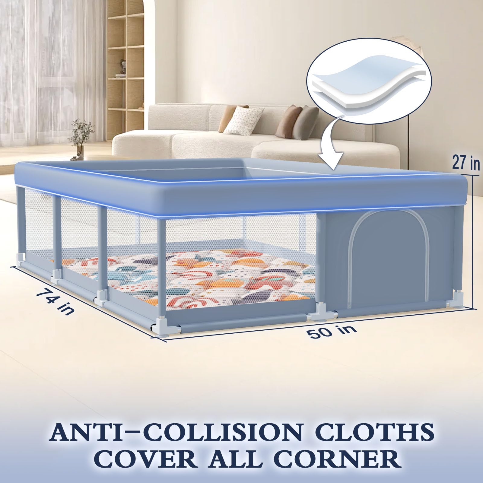XVISHX 360-vision design lets parents supervise kids from any angle.