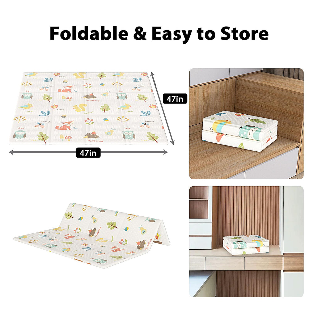 XVISHX baby play mat anti-skid-texture aids early walking stability.