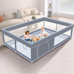 XVISHX baby playpen 65x50 space for multiple children during family playtime