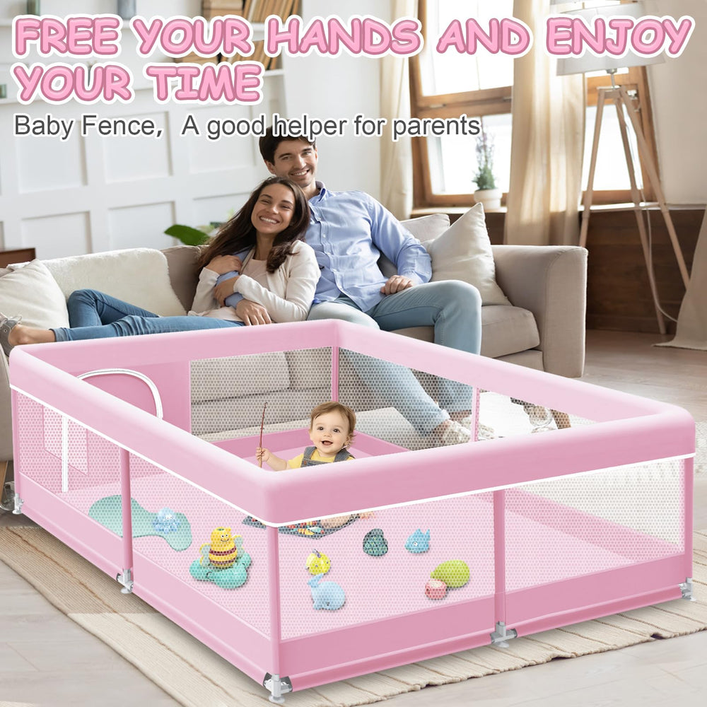 XVISHX Playpen external zip-entry allows quick access with minimal disturbance.