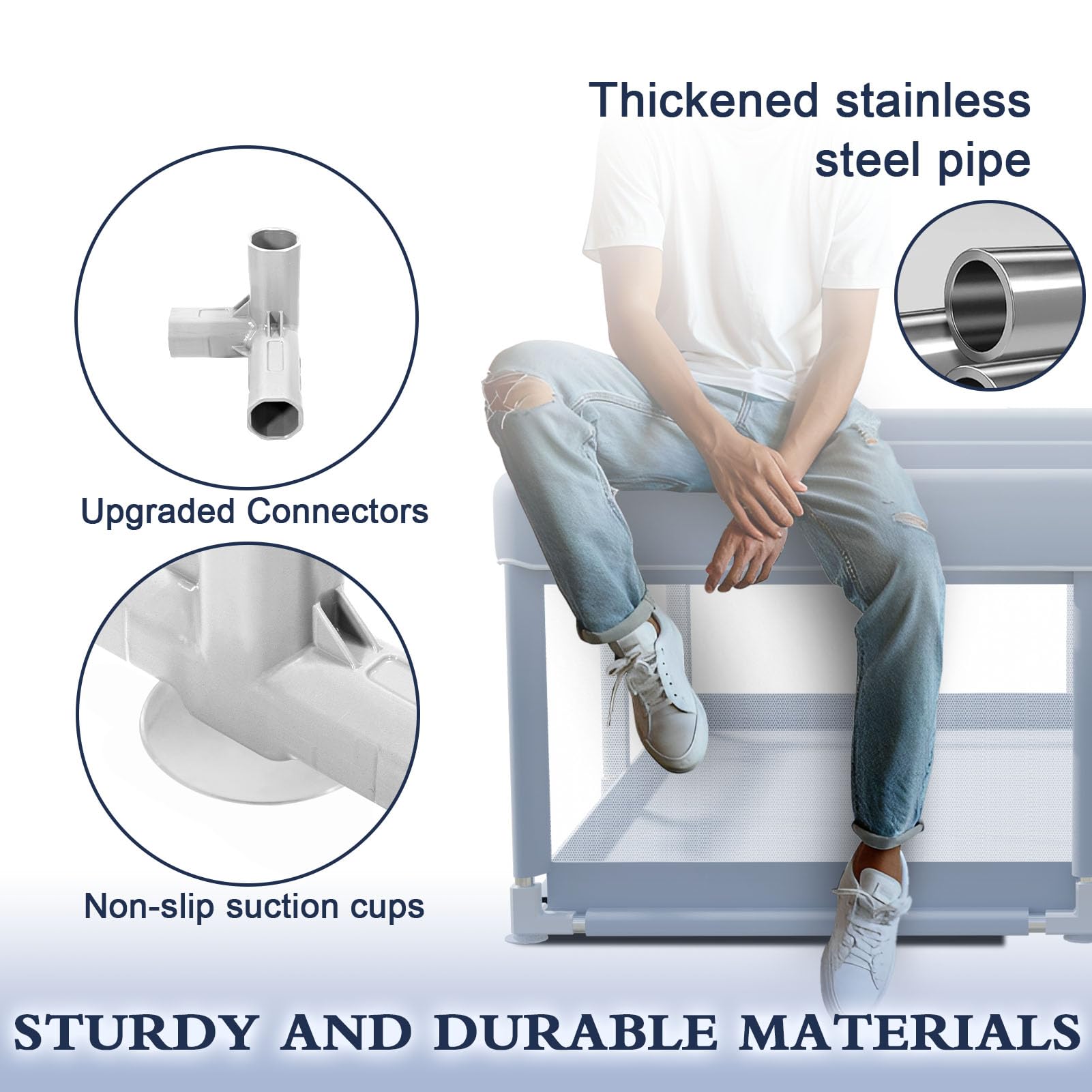 XVISHX external zipper design helps prevent wandering while you prep.