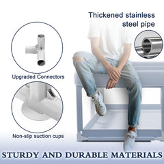 XVISHX external zipper design helps prevent wandering while you prep.
