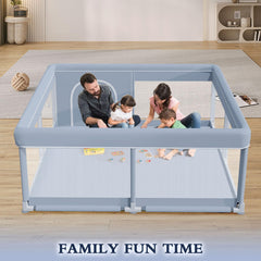 XVISHX playpen fabric and mesh closeup highlights skin-friendly, breathable materials.