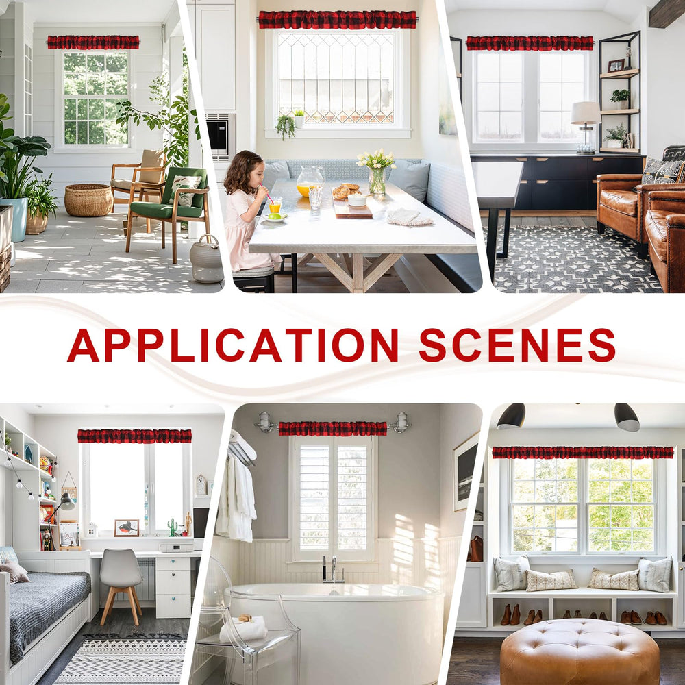 XWZO Sleeve Topper checkered red-and-black design adds cozy farmhouse ambiance.