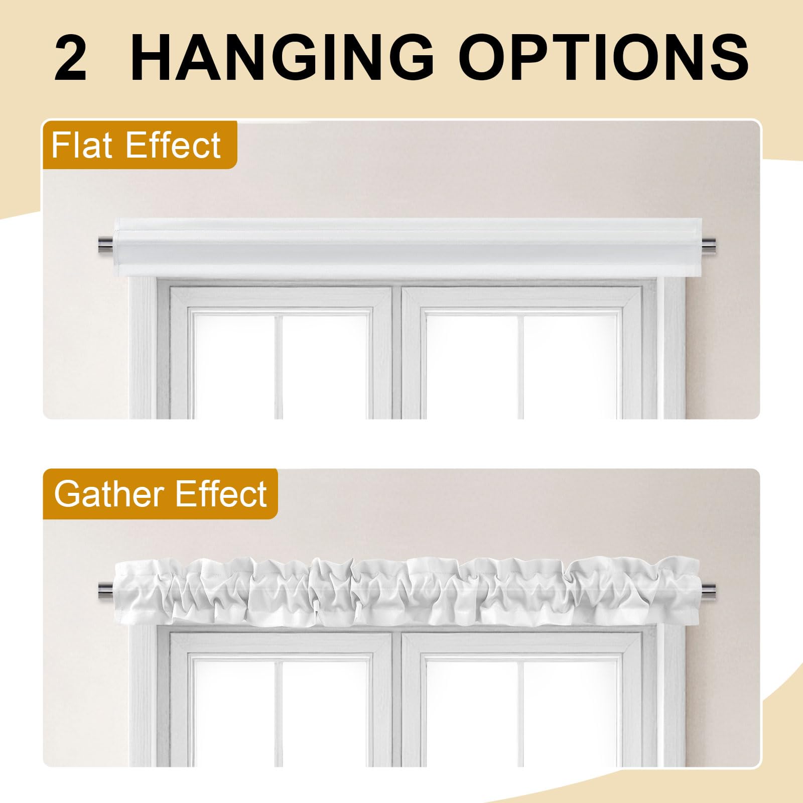 XWZO Sleeve Topper installation pocket demonstrates universal rod compatibility for quick hanging.