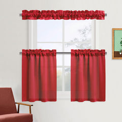 XWZO Sleeve Topper red 58x5 folded-ruffles close-up for elegant farmhouse feel.