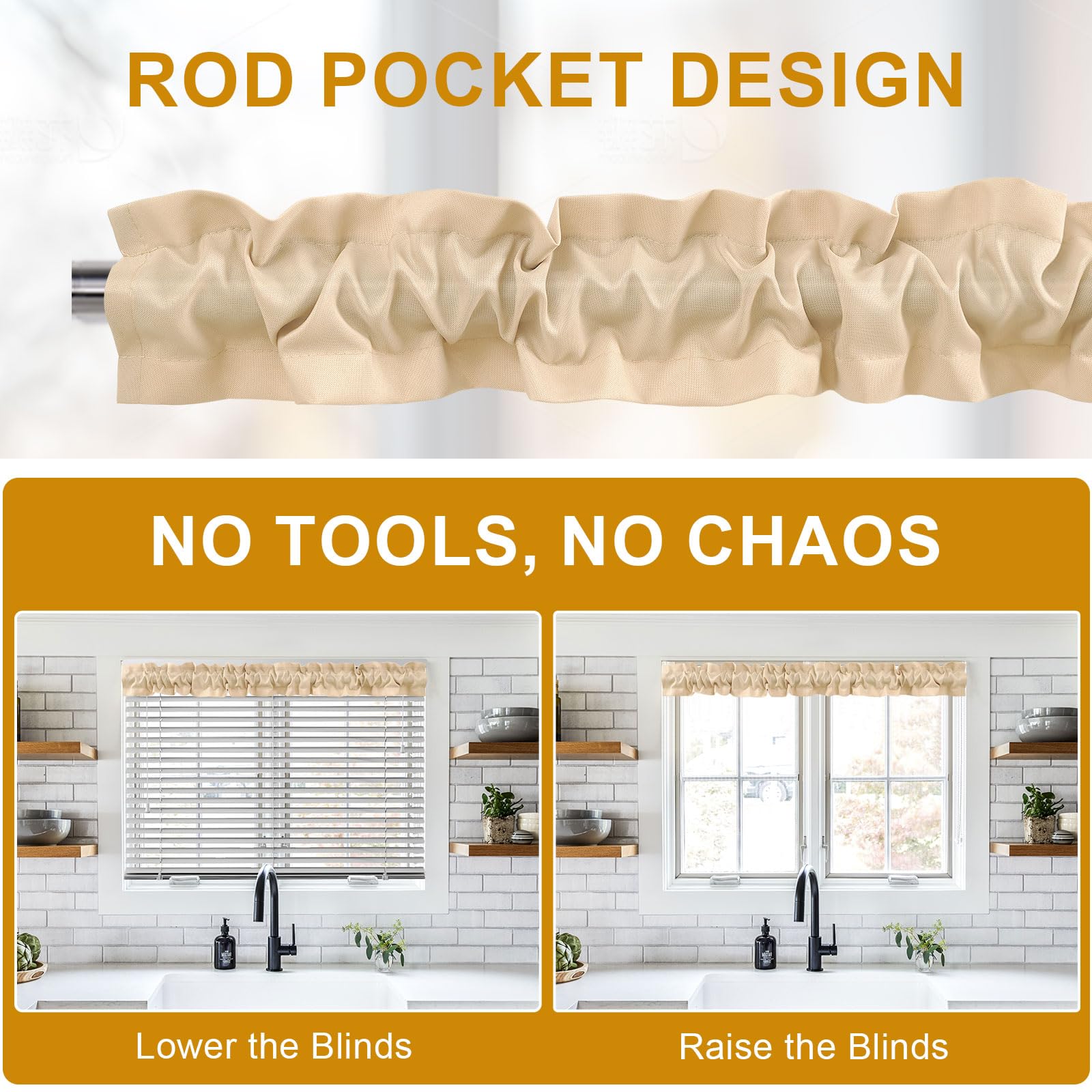 XWZO Sleeve Topper in a window setting ideal for dining or living spaces.