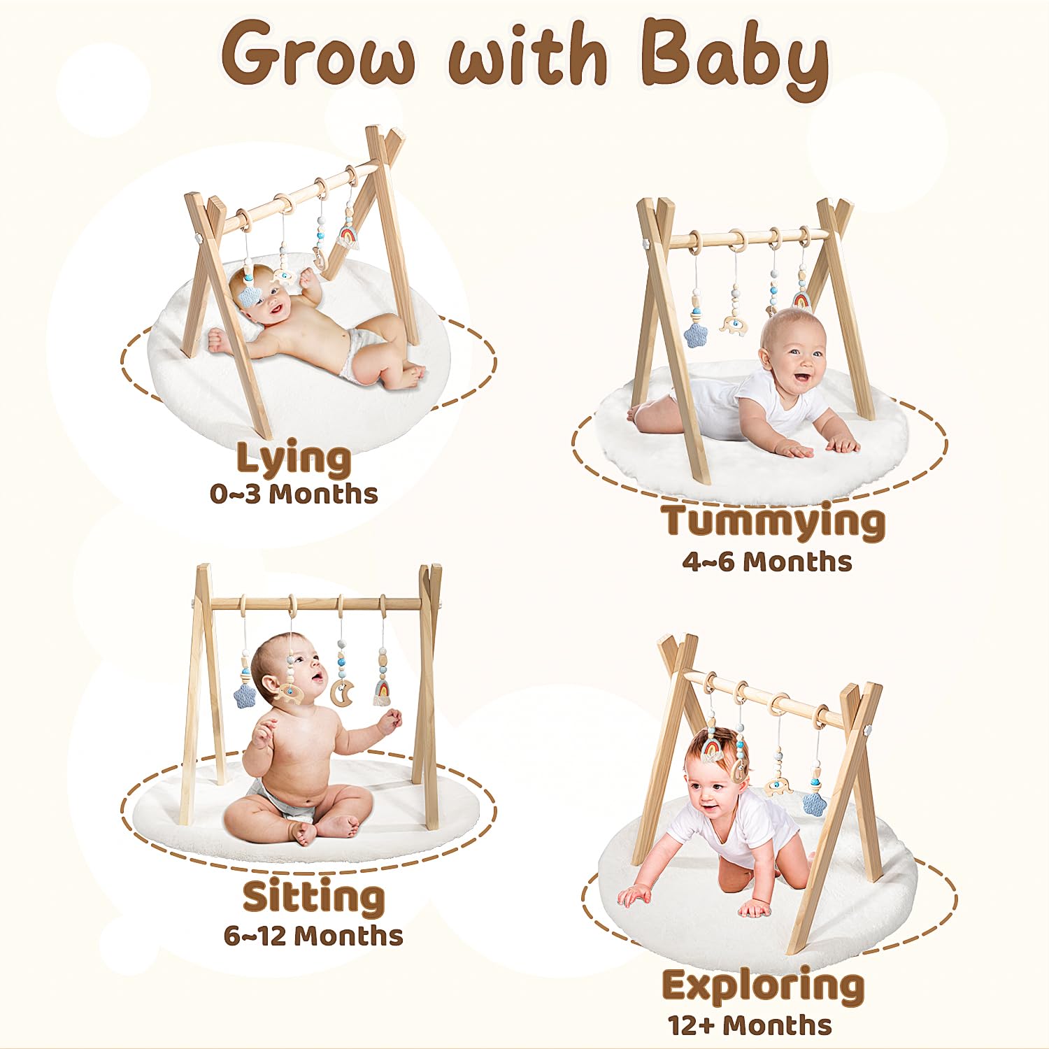 XYMERO neutral nursery-friendly color palette complements any decor.