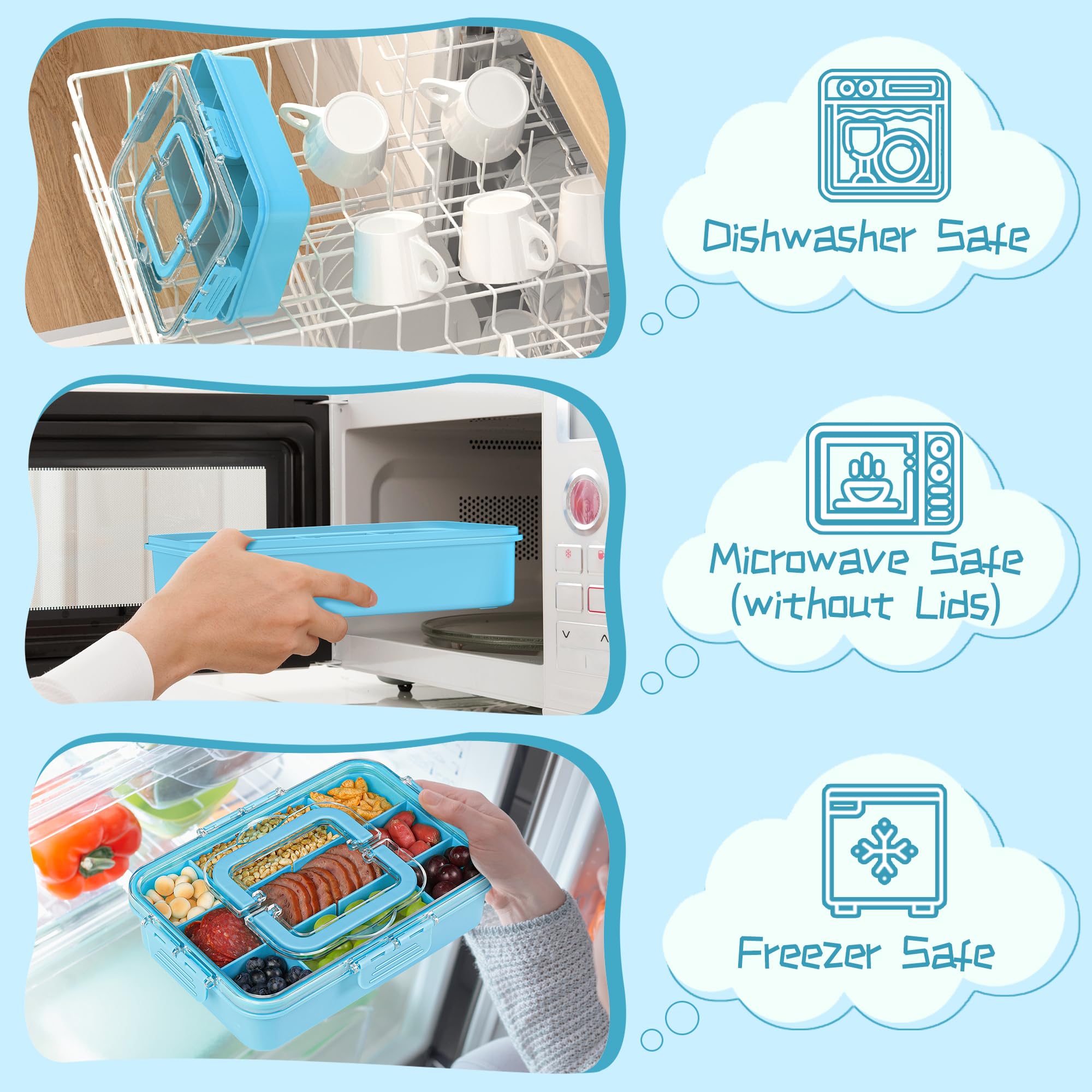 Xyptorix Snack Box BPA-free construction ensures safe snacks for kids