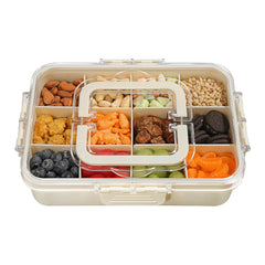 Xyptorix Snack Box container with 12 adjustable compartments for kid-friendly portions