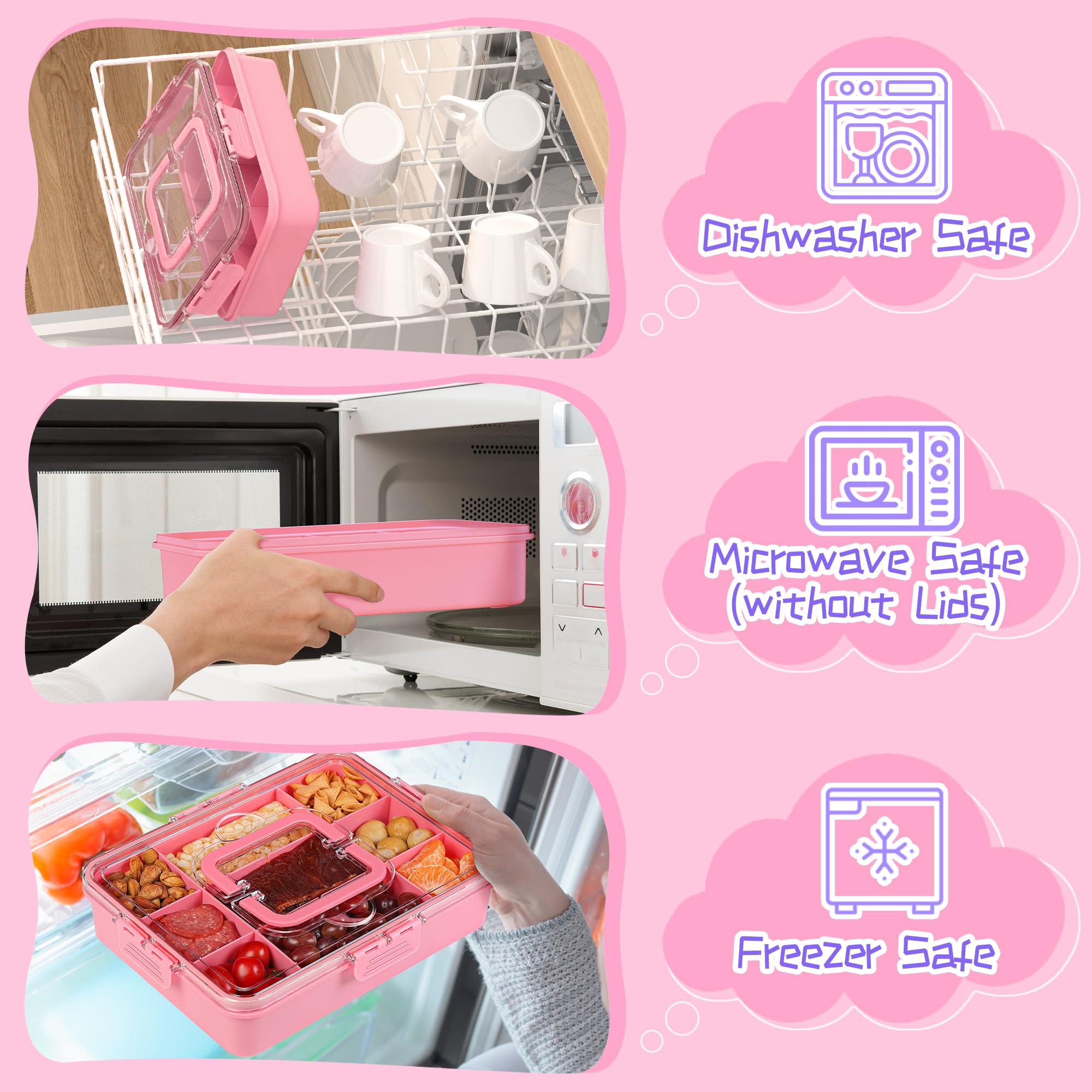 Xyptorix snack box container BPA-free plastic keeps snacks safe for kids.