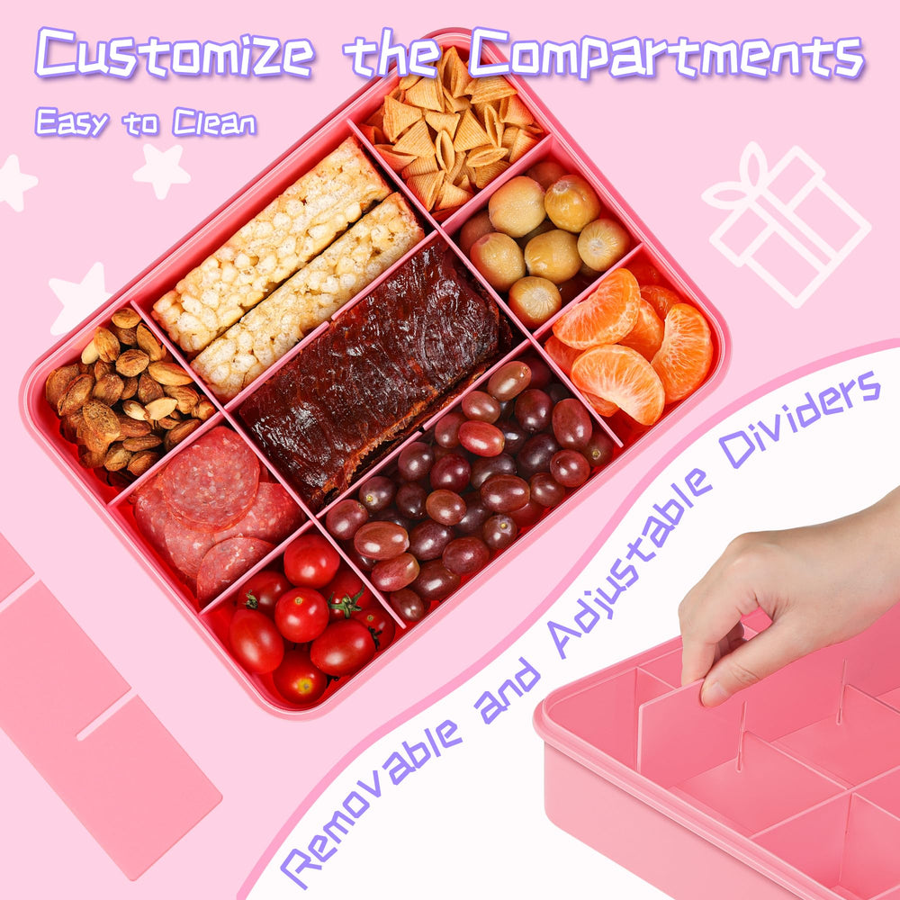 Xyptorix snack box container easy-open latch supports kid independence.