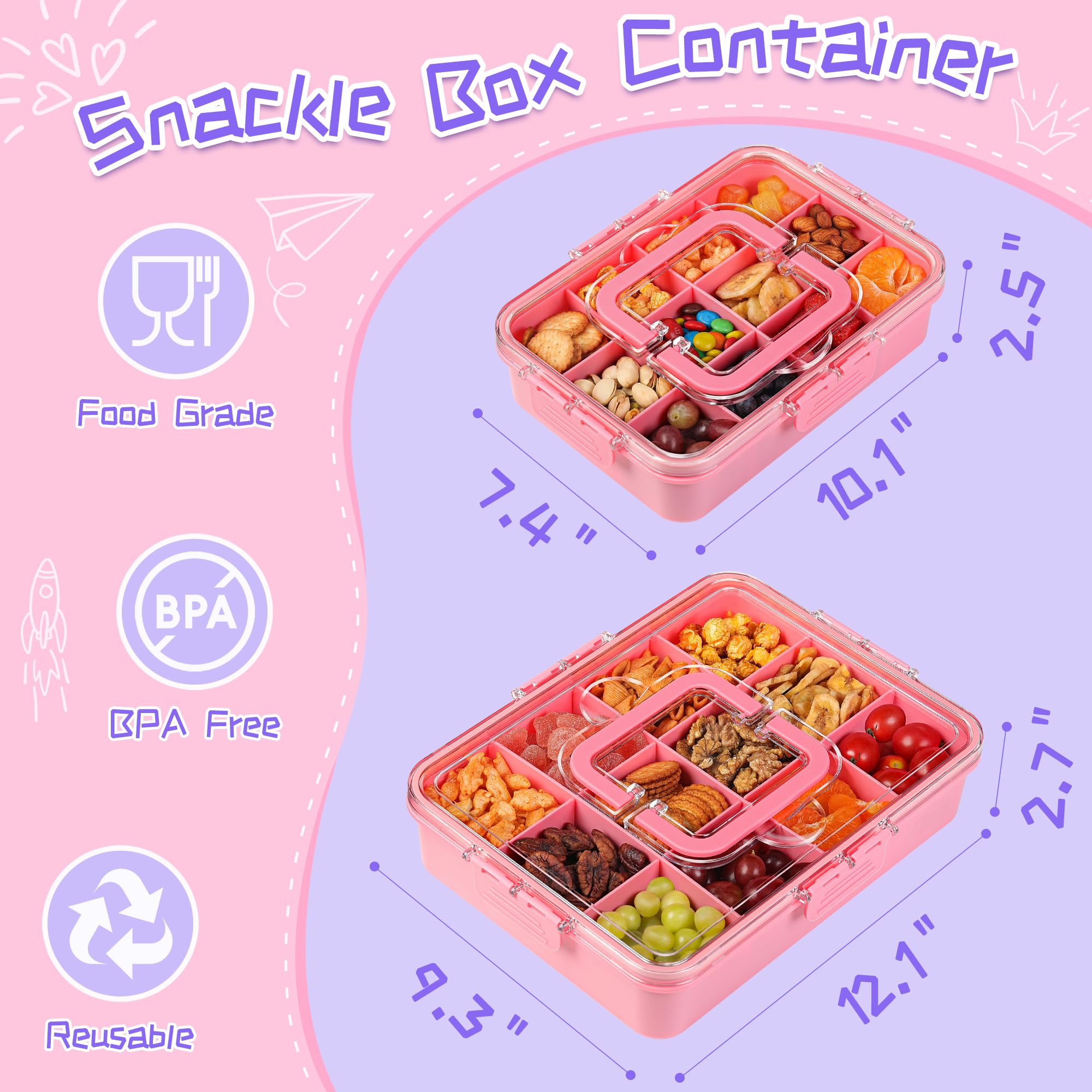 Xyptorix Snack Box dishwasher-safe for quick cleanup after snacks.