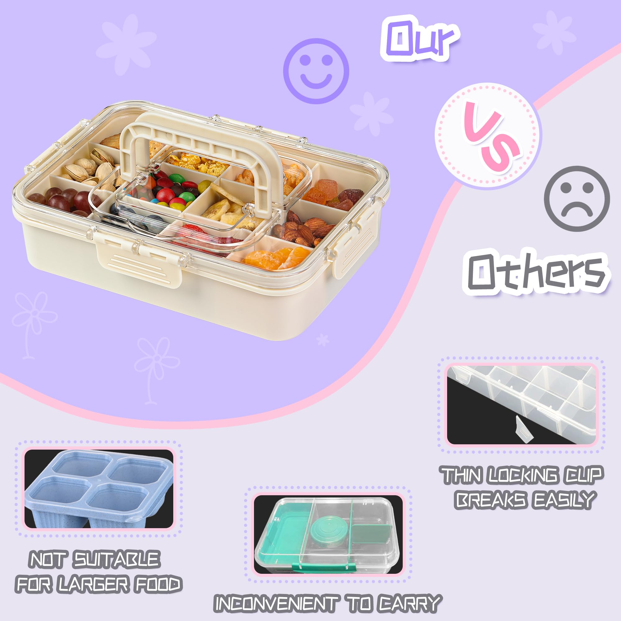 Xyptorix Snack Box portable for kids’ travel and school use