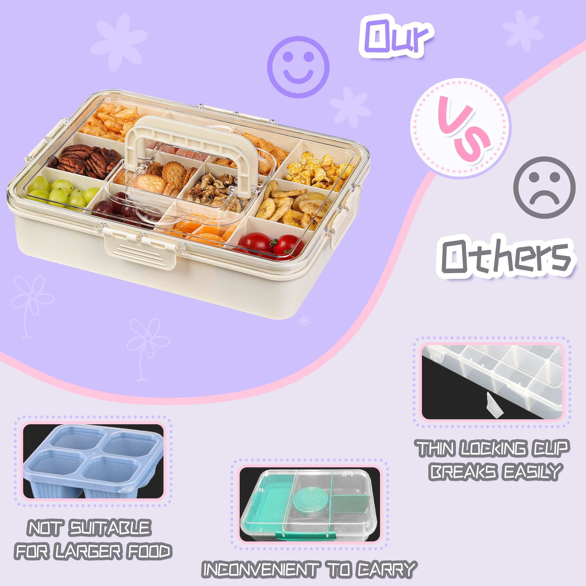 Xyptorix snack box for kids is microwave-safe without the lid and fridge/freezer-friendly.