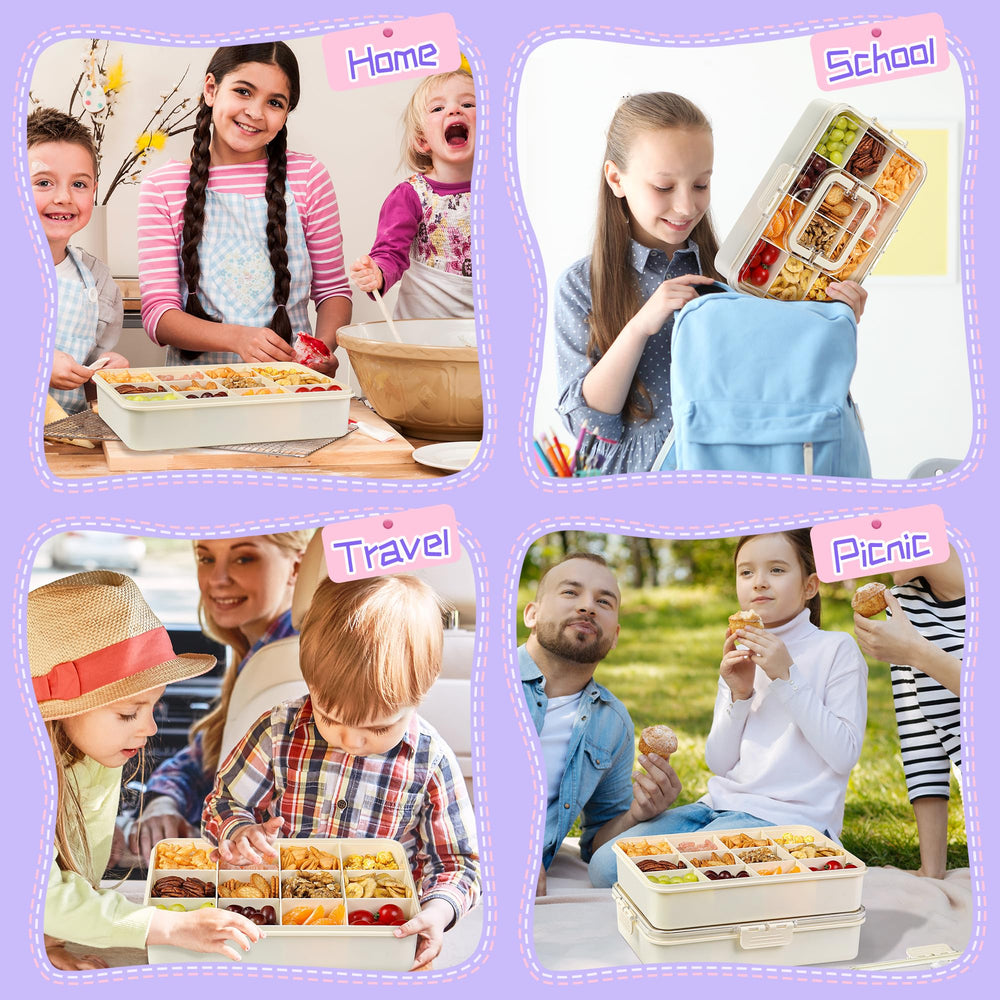 Xyptorix snack box for kids with a tight seal to keep snacks fresh.
