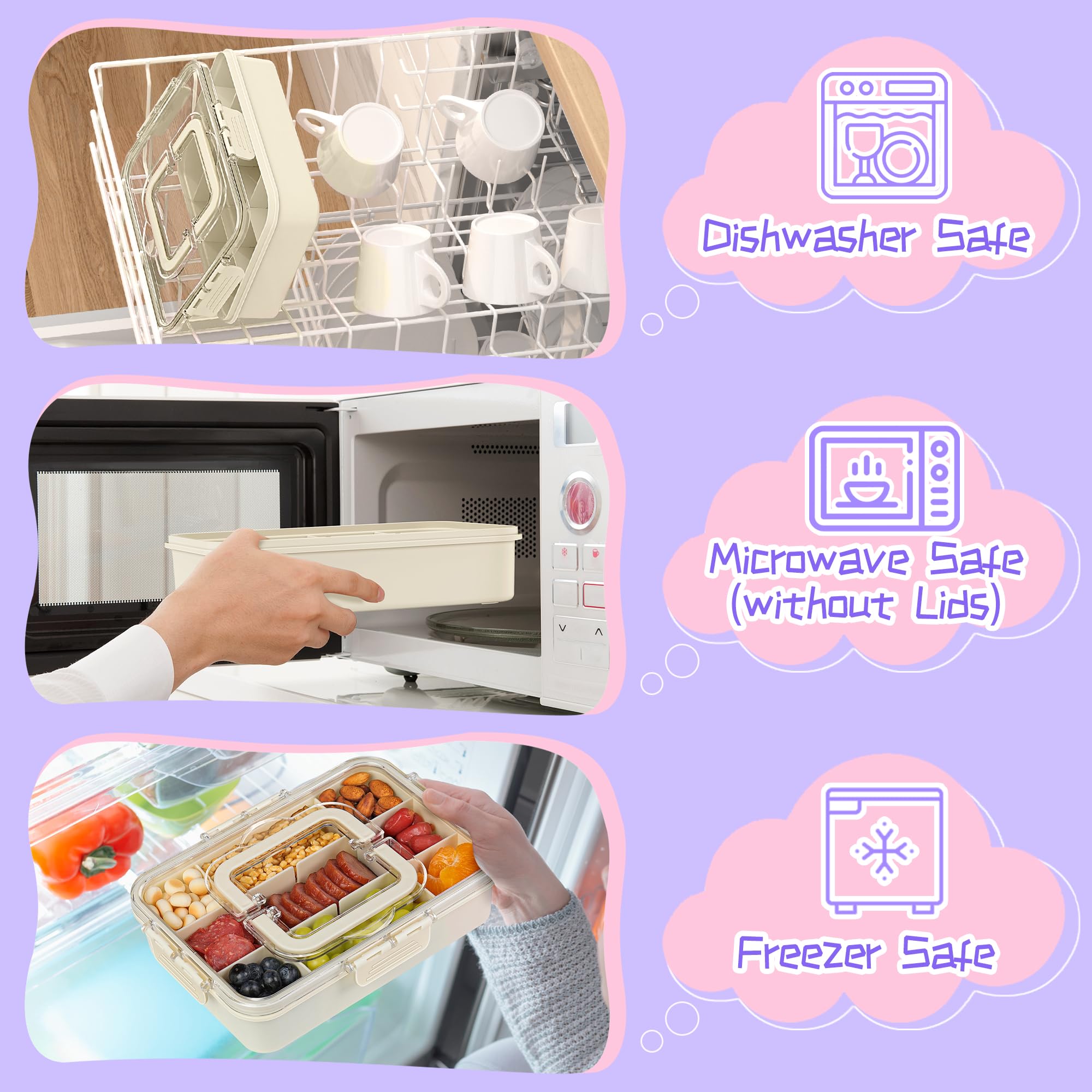 Xyptorix Snack Box without lid is microwave-safe for quick reheats
