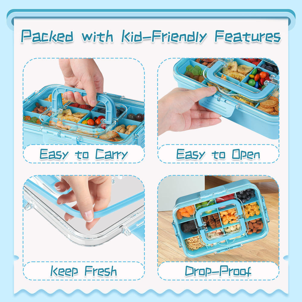 Xyptorix Snack Box portable-handle makes transport to school or trips easy