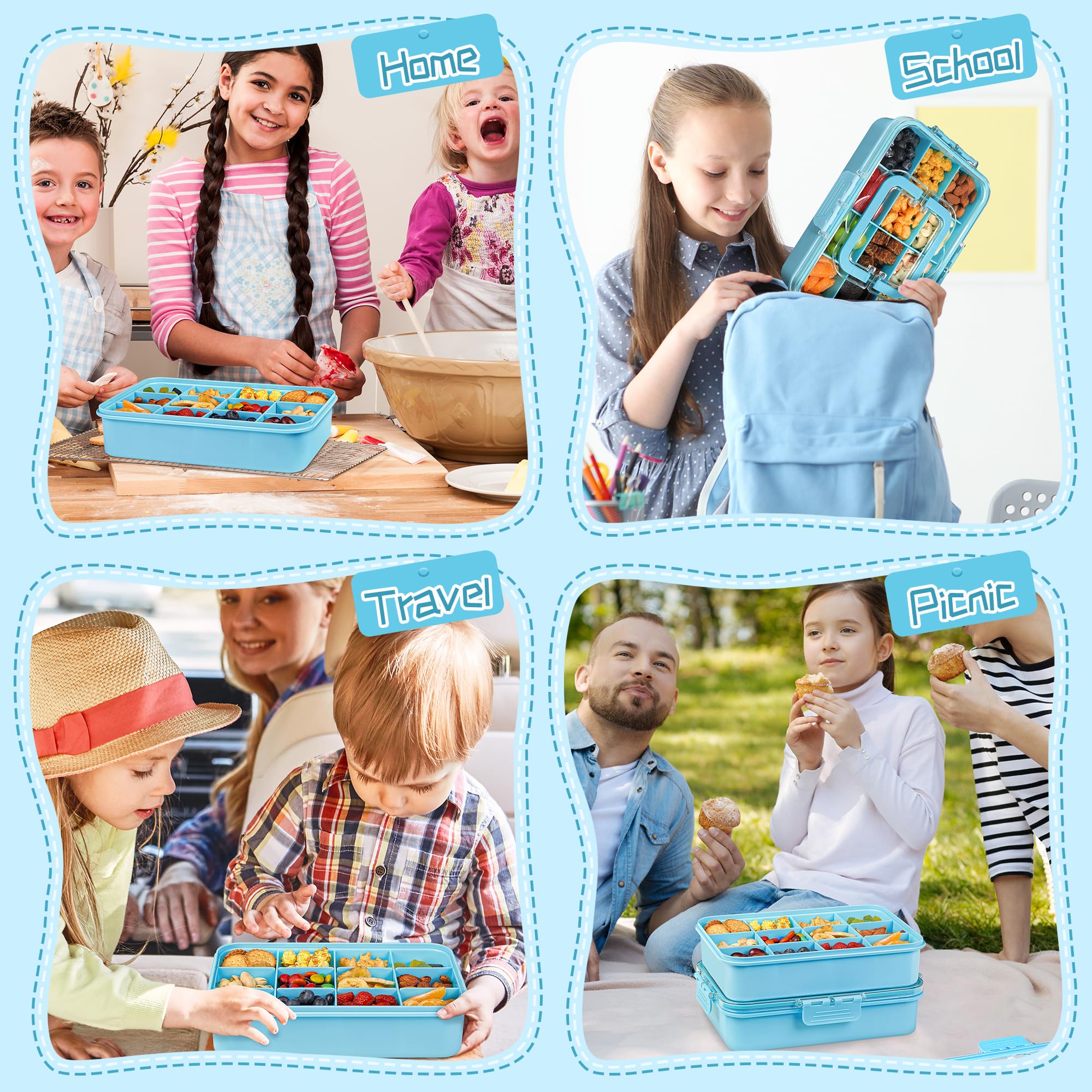 Xyptorix Snack Box silicone-seal helps keep snacks fresh and mess-free