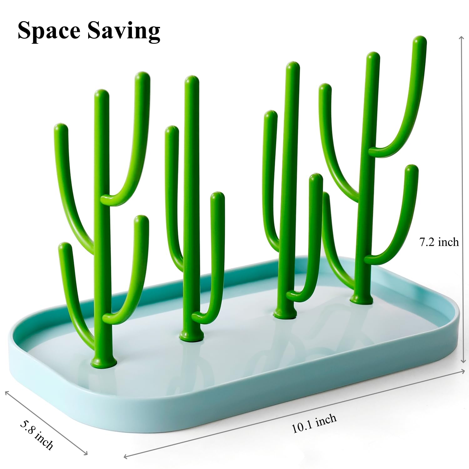 XYW bottle drying rack on countertop showcasing compact space-saving design for small kitchens.