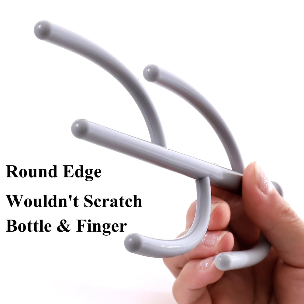 XYW bottle drying rack assembled on counter demonstrates compact, space-saving design.