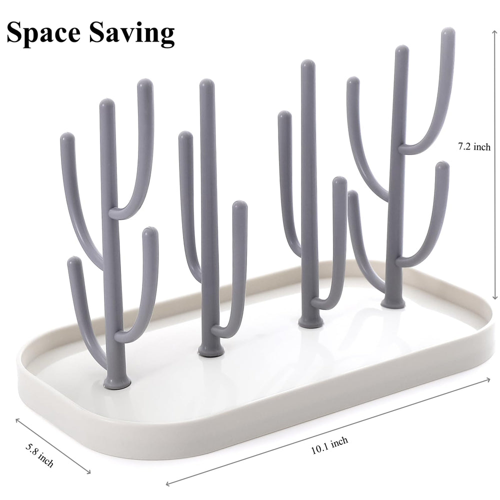 XYW bottle drying rack holding bottles enables fast, tidy post-feeding air drying.