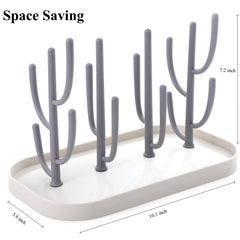 XYW bottle drying rack holding bottles enables fast, tidy post-feeding air drying.