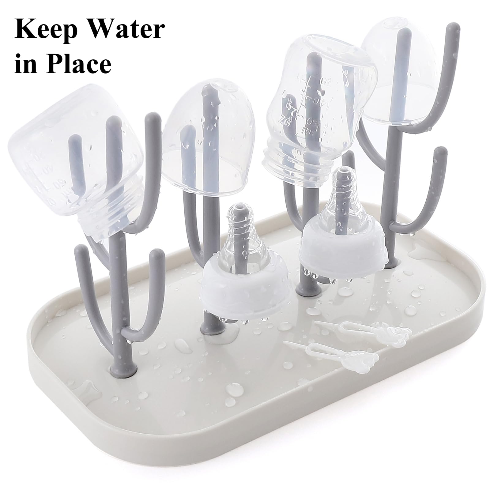 XYW bottle drying rack pump parts section keeps components organized and ready.