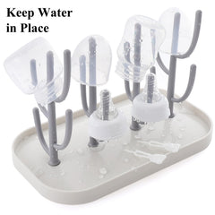 XYW bottle drying rack pump parts section keeps components organized and ready.