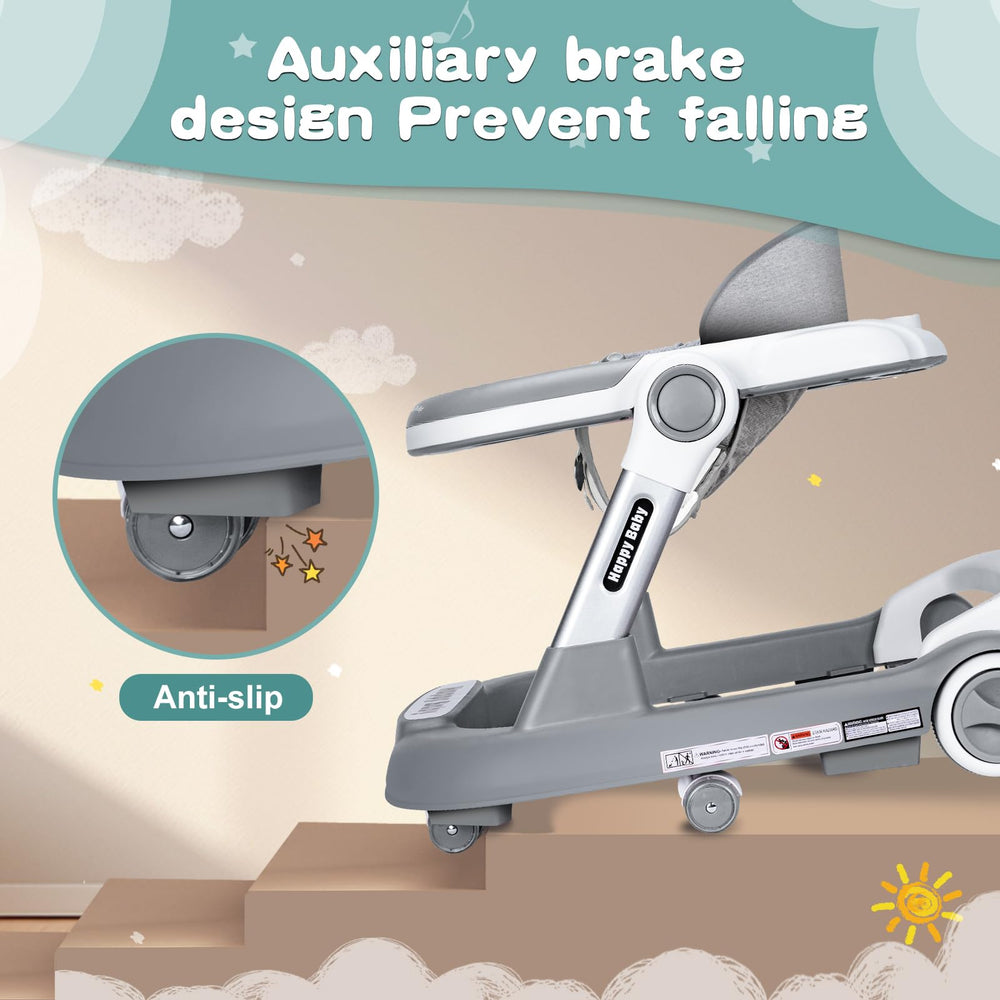 XZV Baby Walker fold and store design simplifies travel and storage