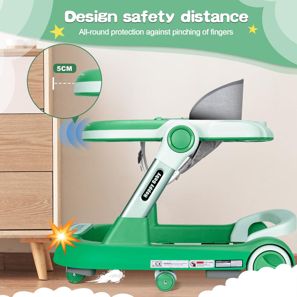 XZV baby walker height adjustment feature adapts as your child grows
