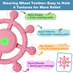 Y YOFUN teether baby hands gripping the soft silicone design