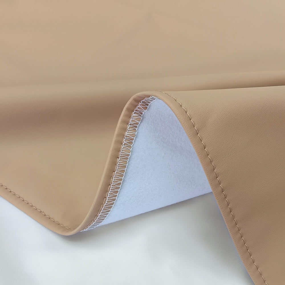 YACODAVO leather changing mat open at 30x17 inches for comfortable diaper changes.