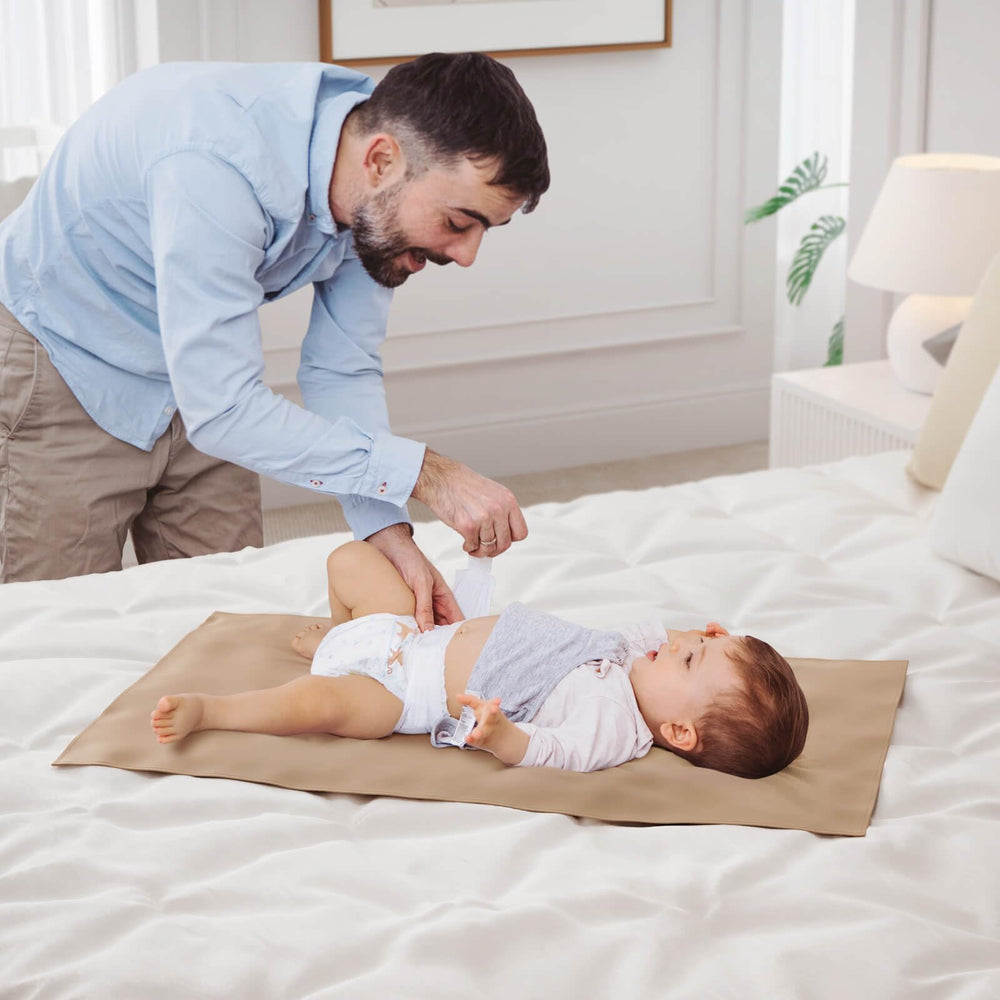 YACODAVO off-white and light-brown colors suit nursery decor.