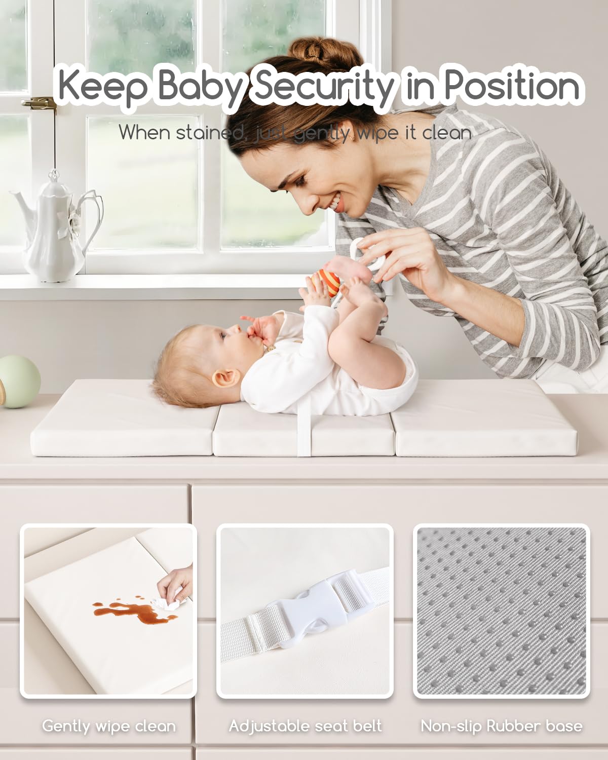 YACODAVO waterproof wipe-clean PU leather surface supports easy cleanup after spills.