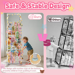 YACONA led-light-toy-storage glows for easier nighttime toy retrieval.