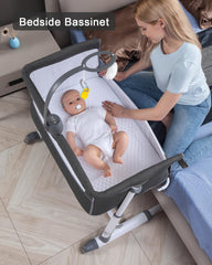 Yacul bassinet wheels with locks for smooth room-to-room movement
