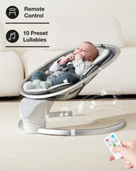 Yacul electric baby swing timer function helps plan nap intervals.