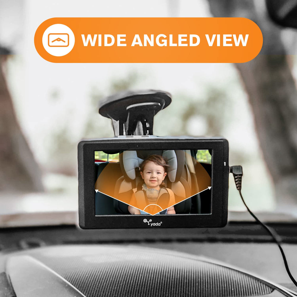 Yada night vision shows baby clearly in low light for safer driving