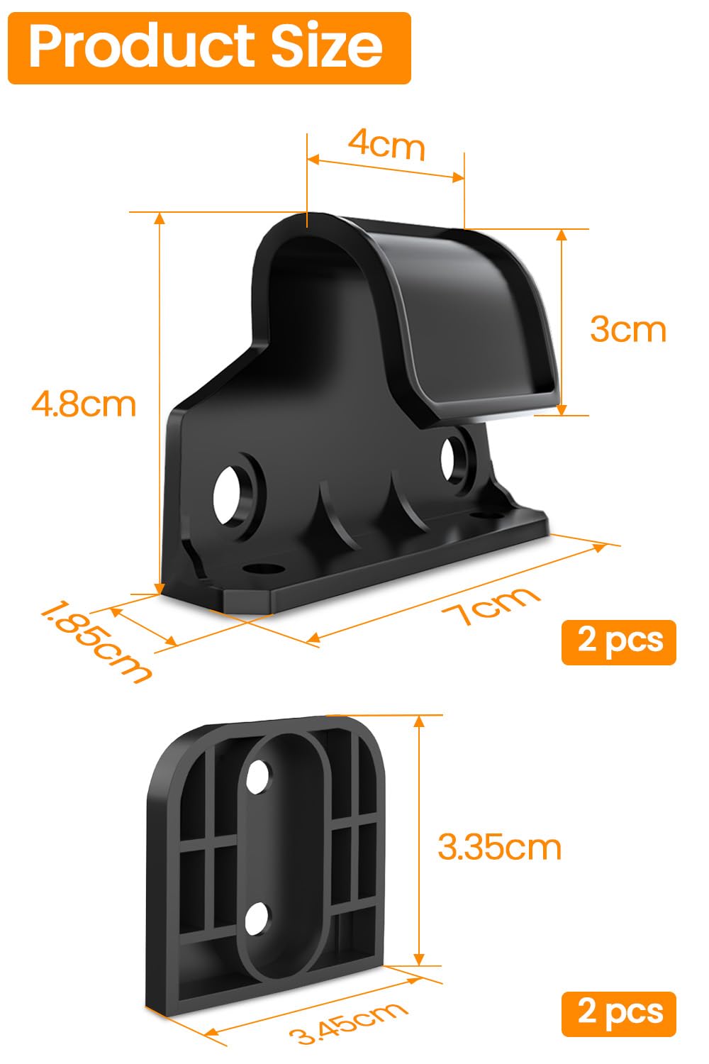 Yaekea brackets replacement for gate — sturdy support to reinforce your gate.