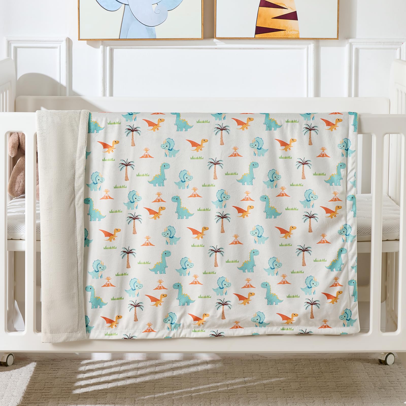 Gift-ready Yagle Mate baby blanket packaged for baby showers.