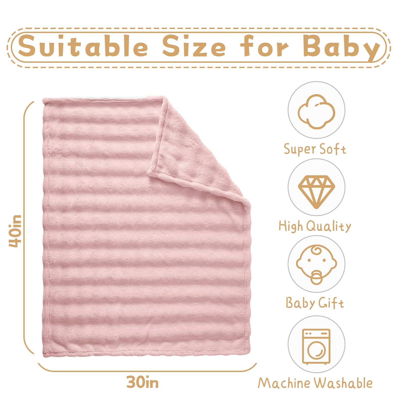 Yagle Mate fleece baby blanket gift-ready packaging